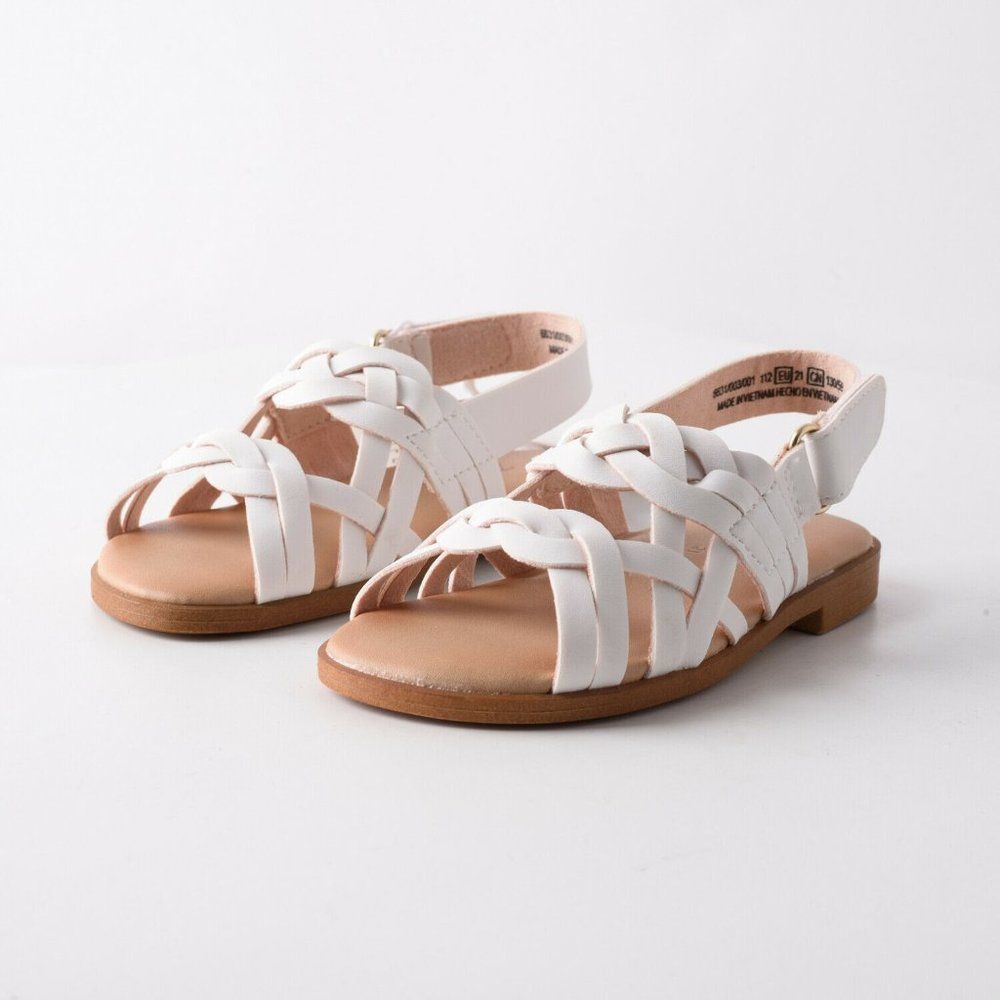 Zara Kids Girls Sandals Strappy Plaited Straps 5.5